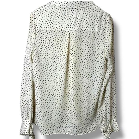 B. Original By Shoe Fly Button Down Top Size Medium Stars Aline Tie Cuffs - Picture 2 of 7